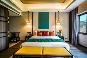 Elite Double Room, Courtyard View | Premium bedding, minibar, desk, free WiFi - Meshee Sezen Hotel Suzhou (Suzhou)