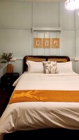 Egyptian cotton sheets, premium bedding, down duvets, memory-foam beds