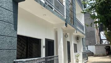 Economy Apartment, Balcony, City View | Bathroom | Free toiletries, hair dryer, towels, soap