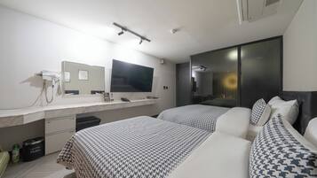 Deluxe-Zweibettzimmer | Betten mit Memory-Foam-Matratzen, kostenloses WLAN