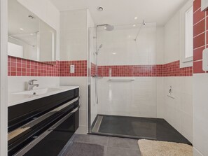 Shower, hair dryer