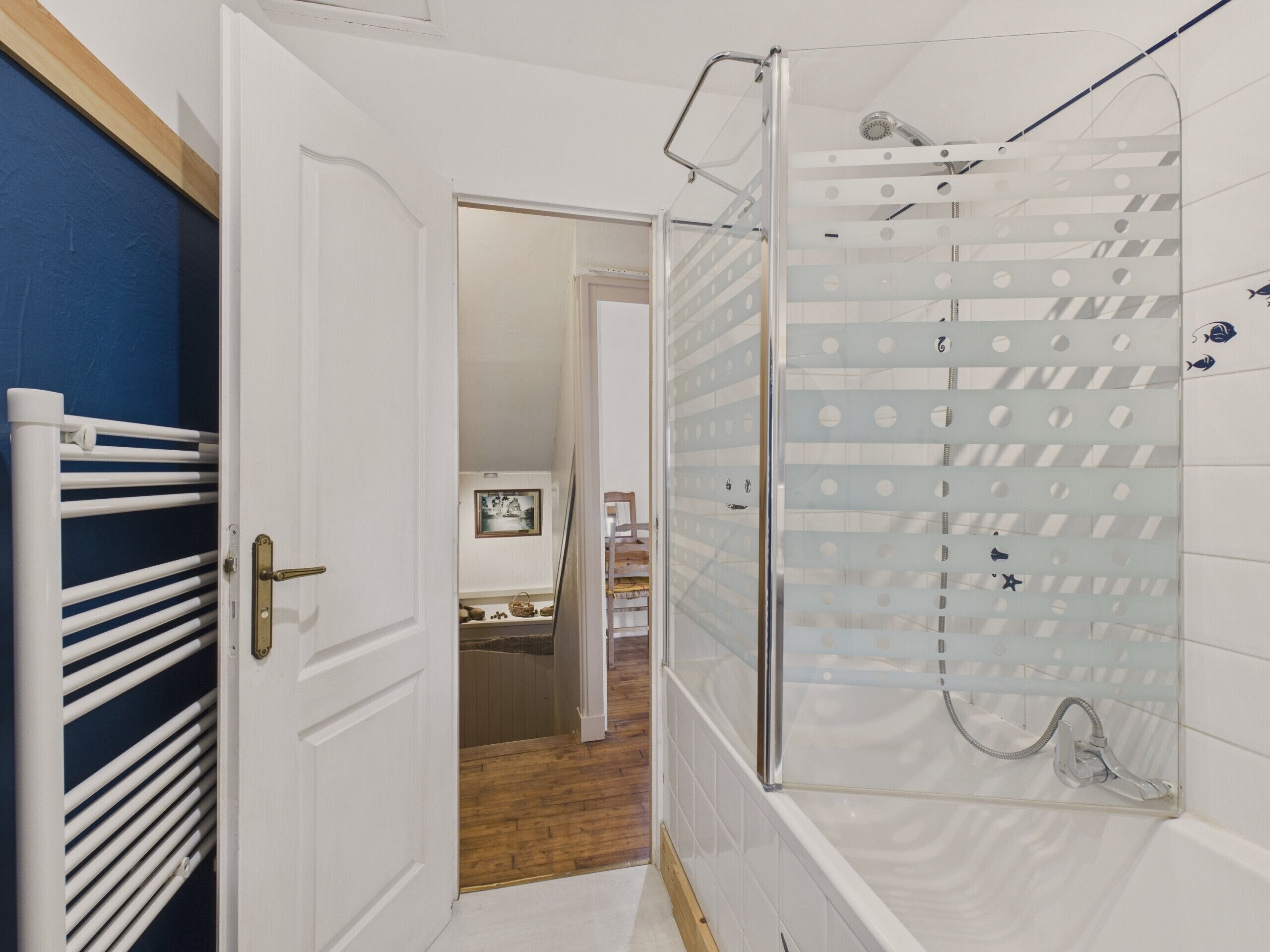 Shower, hair dryer