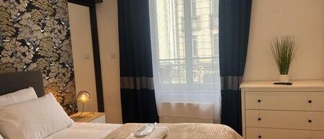 2 bedrooms, iron/ironing board, travel crib, free WiFi