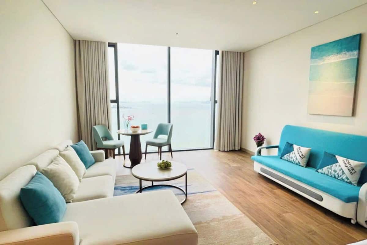 精品开间, 1 张特大床和 1 张沙发床, 海景 | 客房内保险箱、隔音、熨斗/熨衣板、免费 WiFi