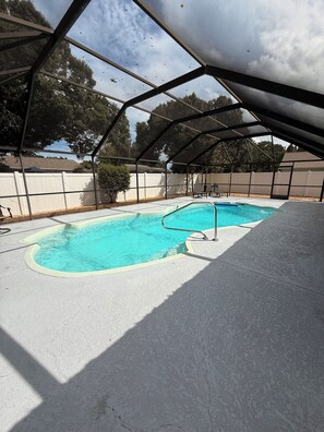 Indoor pool, a heated pool
