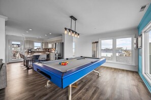 Game room - Summer Winds #191 - Ocean Views, Private Pool, Hot Tub & Steps to the Beach! (North Topsail Beach)