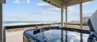 Summer Winds #191 - Ocean Views, Private Pool, Hot Tub & Steps to the Beach!