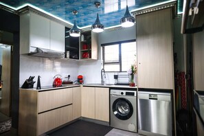 Appartement, 2 chambres, accessible aux personnes à mobilité réduite, fumeur | Cuisine privée