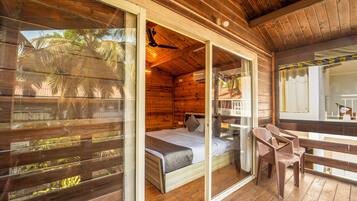 Superior Cozy Chalet with Balcony Pool view | Free WiFi, bed sheets