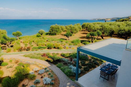 Oceanfront Villa Elaia Private Pool Panoramic Views