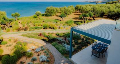 Oceanfront Villa Elaia Private Pool Panoramic Views