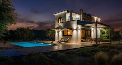 Oceanfront Villa Elaia Private Pool Panoramic Views