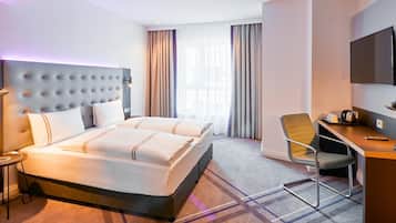 Twin Room, Roll-in Shower | Soundproofing, free WiFi