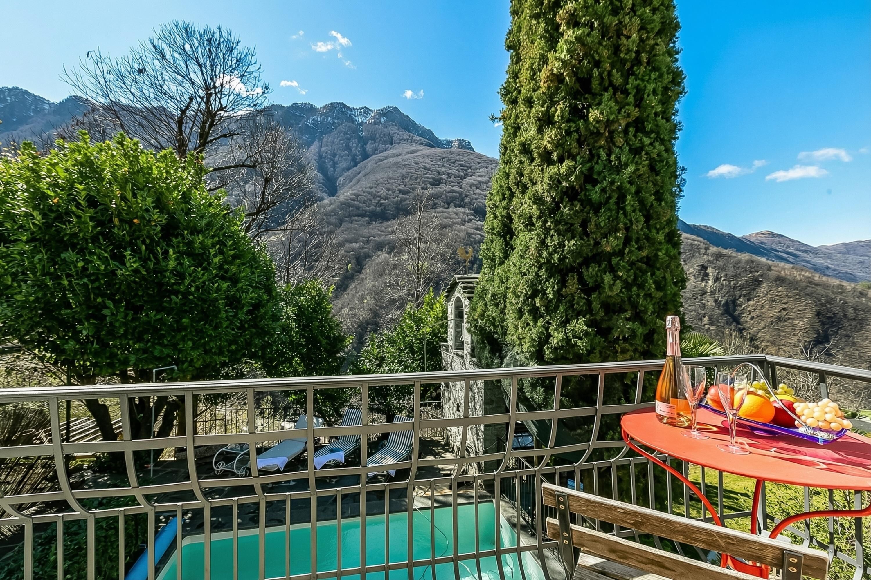 Familienapartment, Mehrere Schlafzimmer, Bergseite (Mille Colline la Casa 1 duplex) | Speisen im Freien