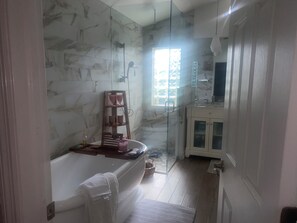 Shower, hair dryer, towels, toilet paper - Charming 2 bedroom house in delightful Naples with pool,WiFi, AC, close to beach (Naples)