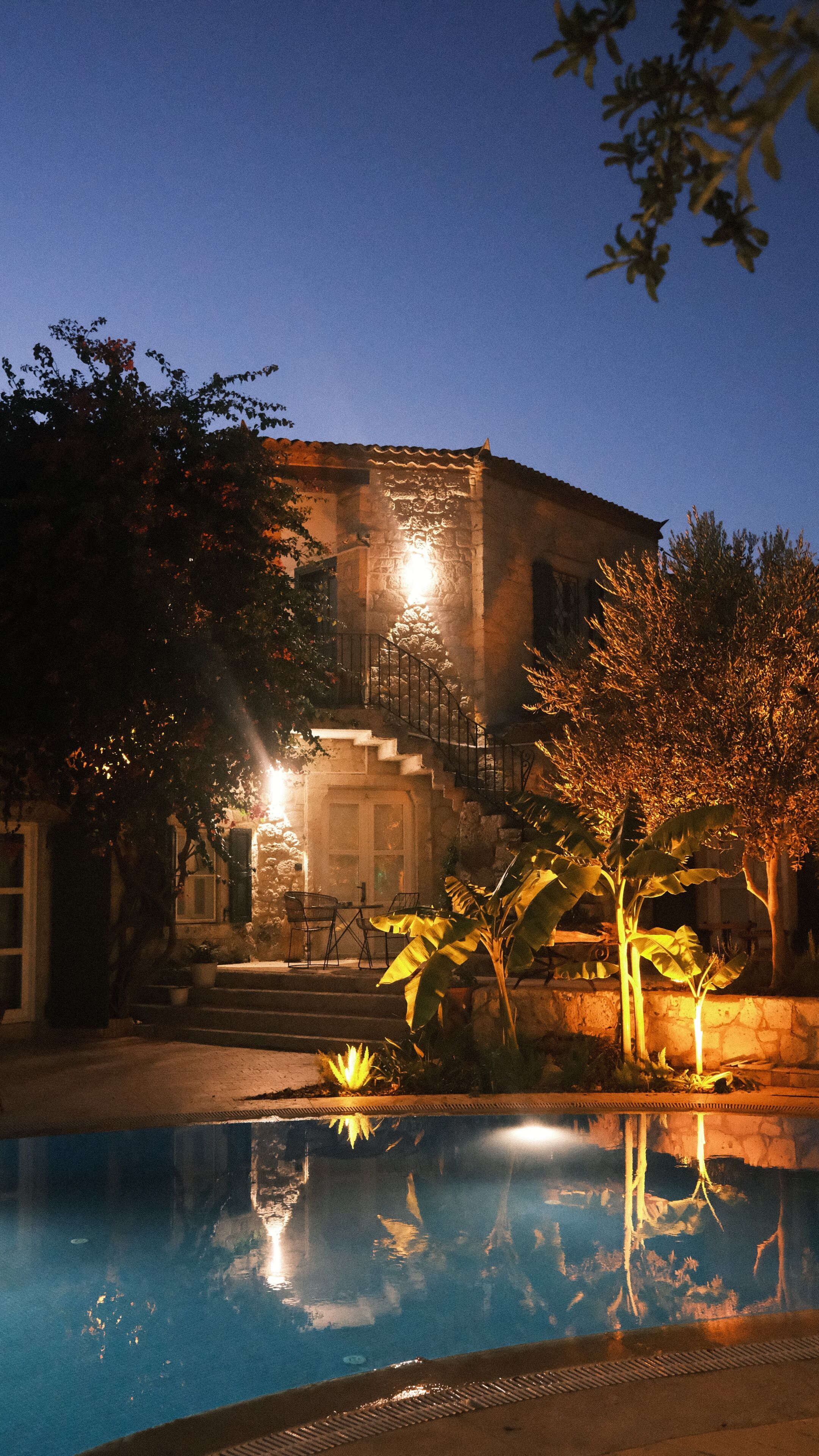 Front of property - evening/night