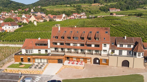 Overnatningsstedets facade