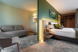 Habitación Premium | Ropa de cama de alta calidad y caja de seguridad en la habitación 