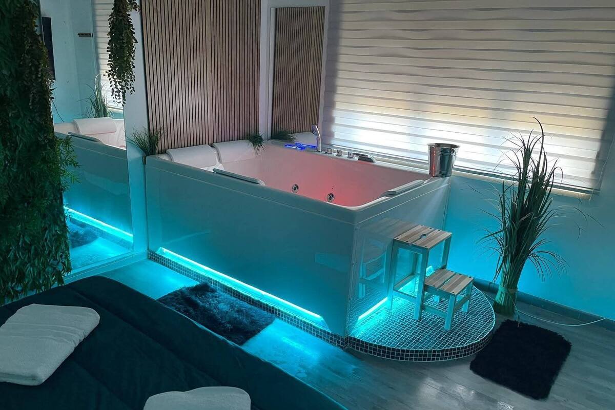 1 habitación y ropa de cama de alta calidad
