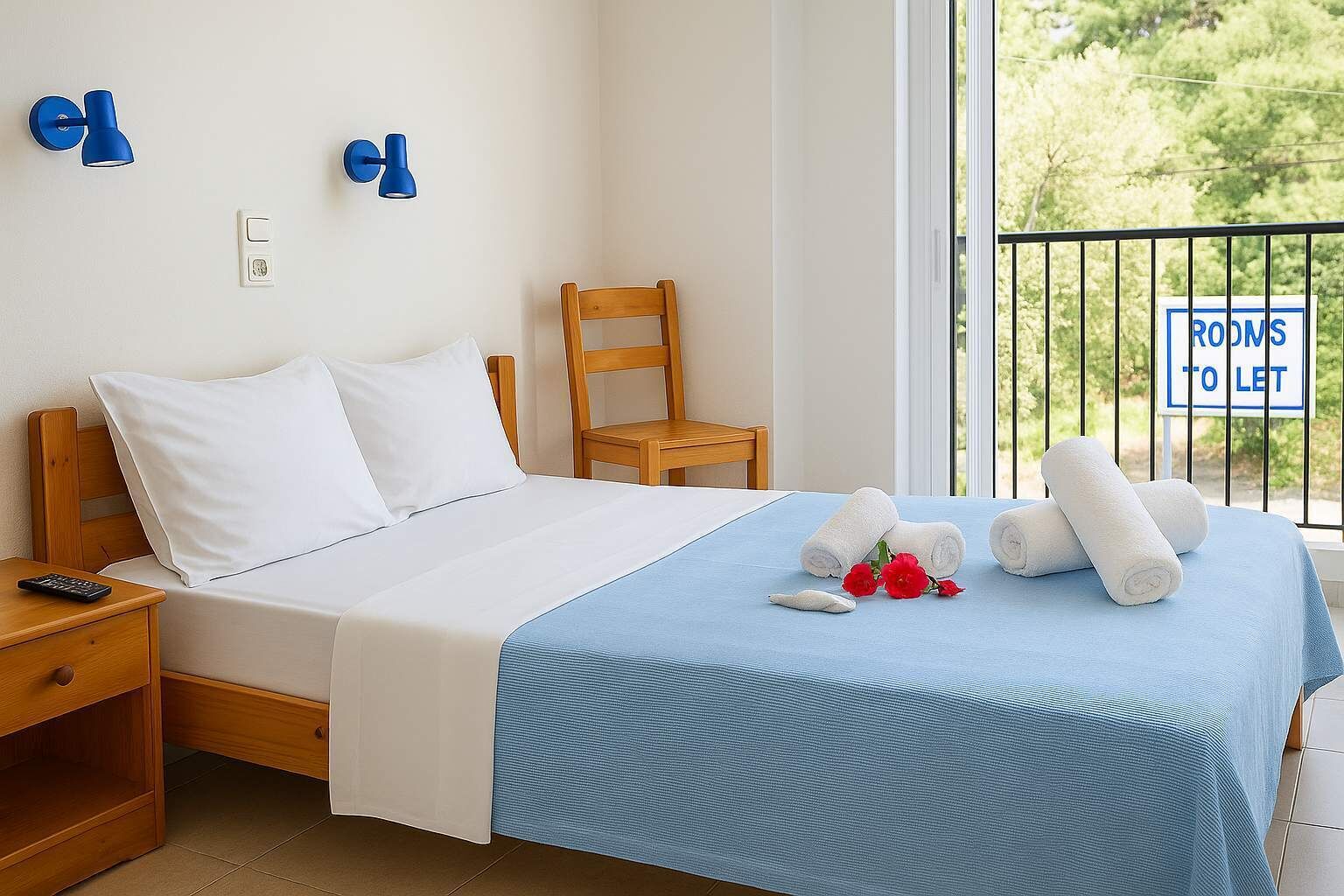 2 bedrooms, iron/ironing board, travel cot, WiFi