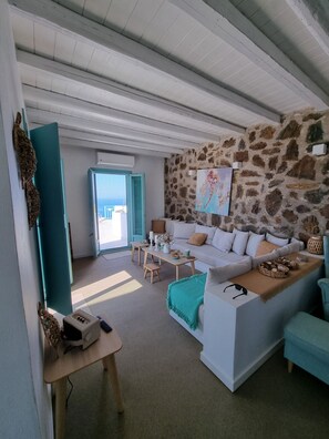 TV, stereo, offices - 65 Stairs to heaven (private pool) (Ano Meria)