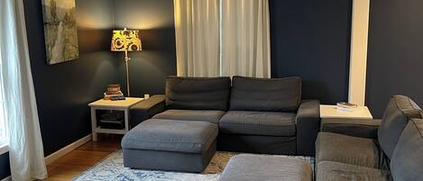 Smart-tv och eldstad