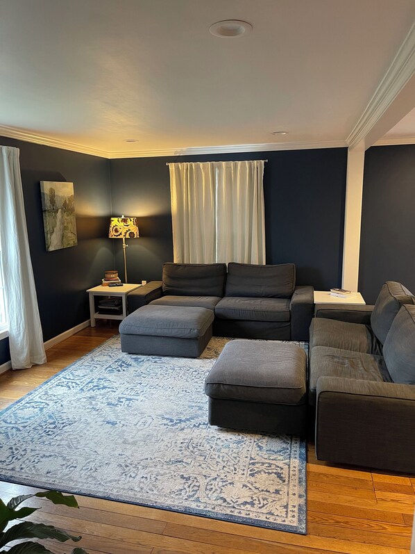Smart-tv och eldstad