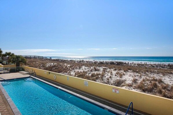 Condo, 1 cama King e sofá-cama (Pelican Isle 411) | Piscina | Piscina externa, piscina aquecida