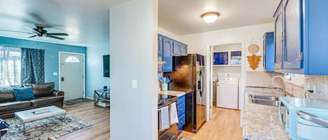 Microwave, oven, stovetop, dishwasher