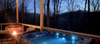 Modern Scandinavian style cabin on mountain with 58 acres!