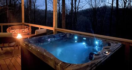 Modern Scandinavian style cabin on mountain with 58 acres!