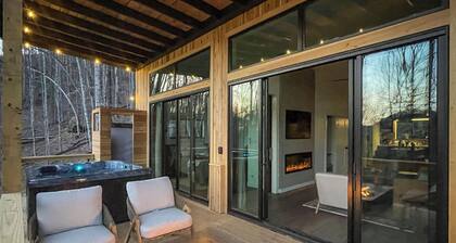 Modern Scandinavian style cabin on mountain with 58 acres!