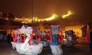 Outdoor banquet area - Manjiafu Express Hotel (Beijing)