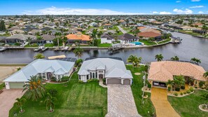 Exterior - Sleeps 10, Pet-Friendly Gulf-Access Home with Heated Pool & Spa: Starlight Shores (Cape Coral)