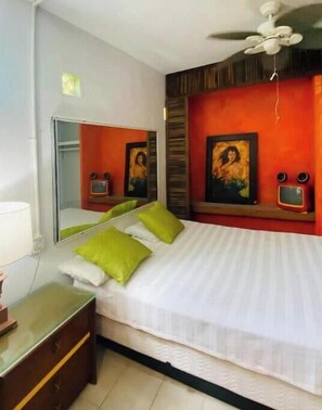 Iron/ironing board, WiFi, bed sheets