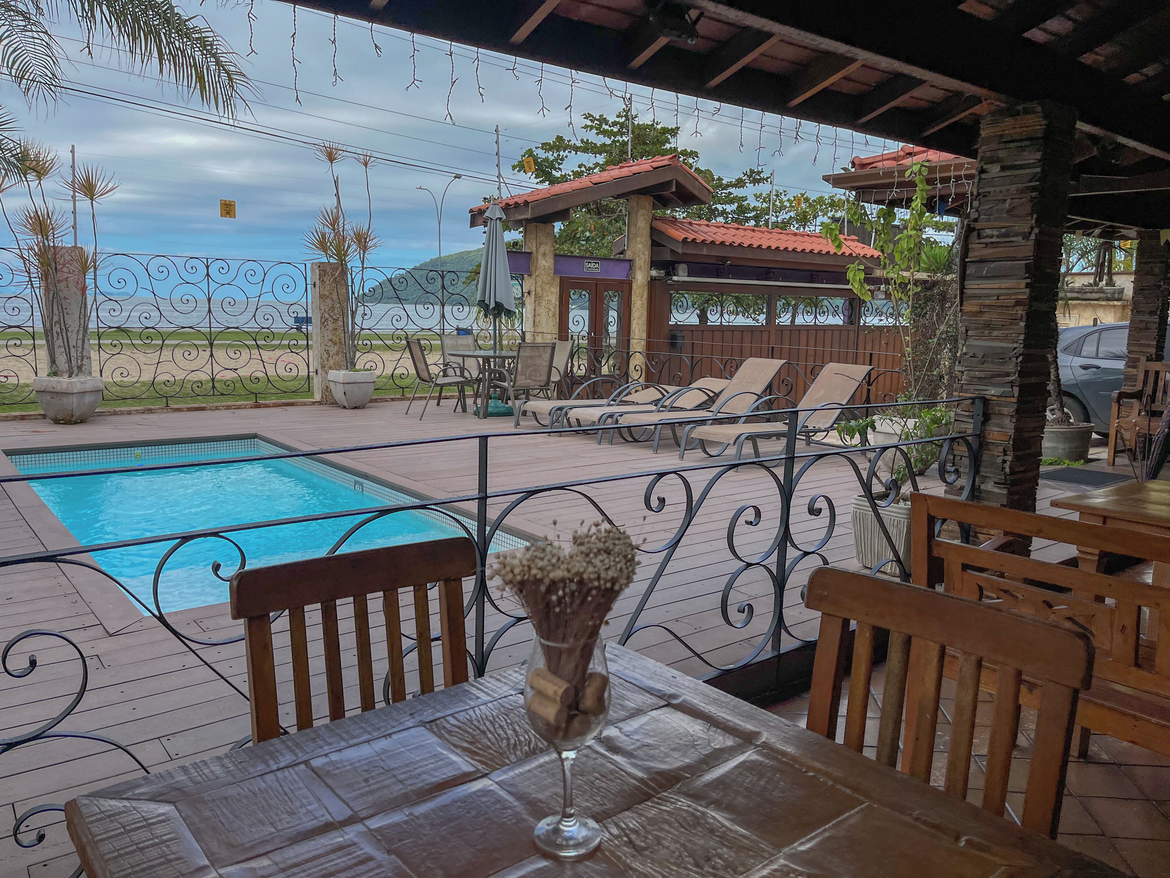 Comfort Double Room, Beach View | Minibar, desk, laptop workspace, iron/ironing board