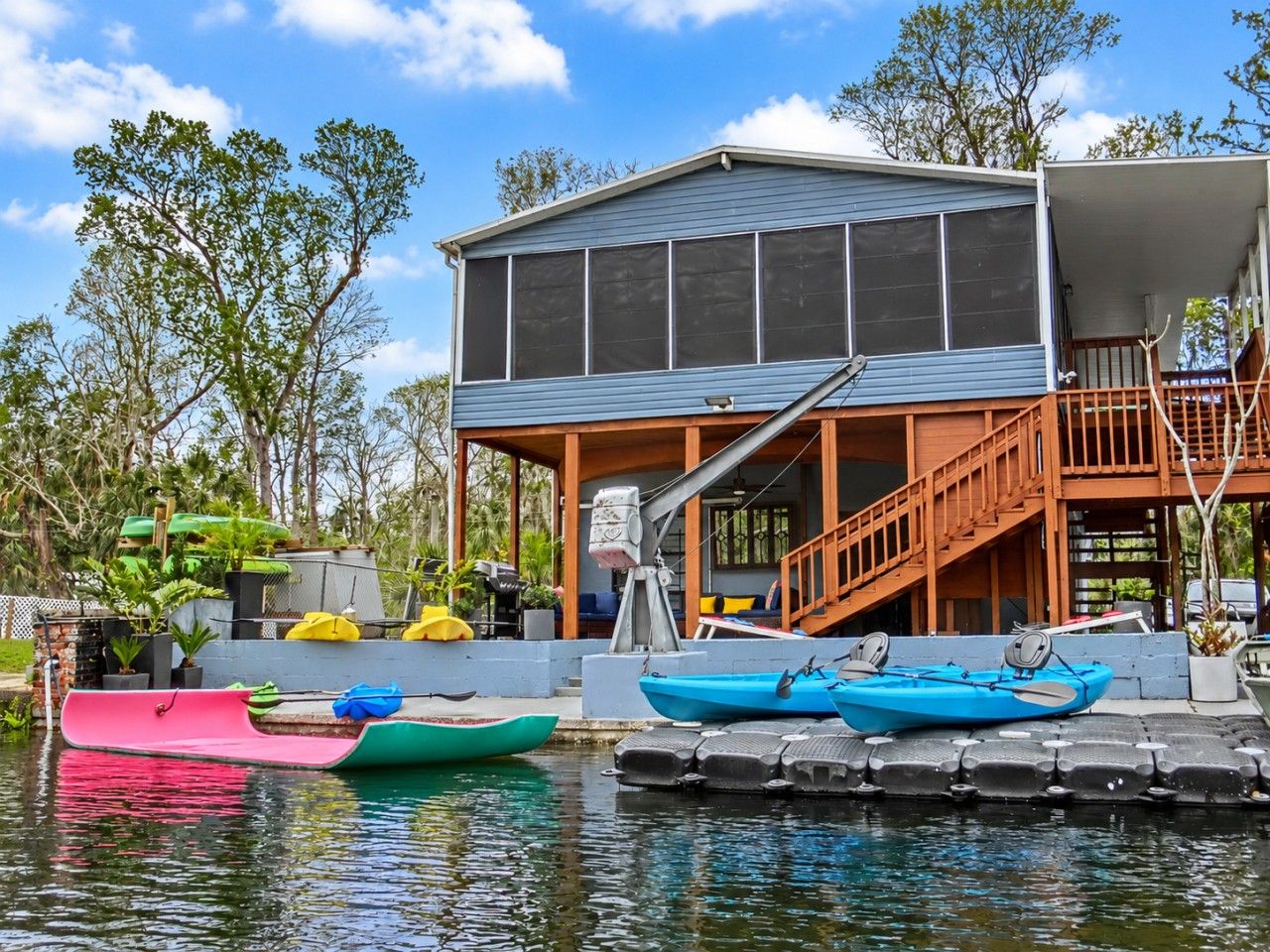 Plenty of Kayaks and Water Toys Included!