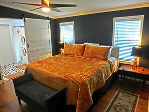 4 bedrooms, iron/ironing board, travel cot, WiFi