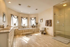 Hair dryer, towels