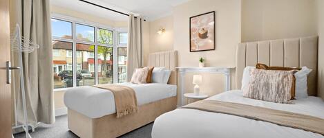 4 bedrooms, iron/ironing board, travel cot, free WiFi