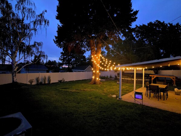 Outdoor dining - Odd-Den in Ogden, Where Every Room Has a Plot Twist. (Ogden)