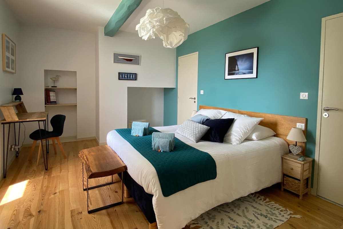 Chambre Normandie, Chambre Double ou avec lits jumeaux | Peralatan tempat tidur premium, dihias secara berasingan