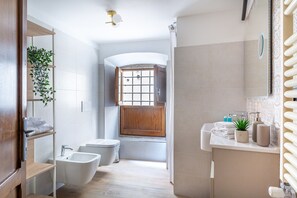 Dusche, Haartrockner, Bidet