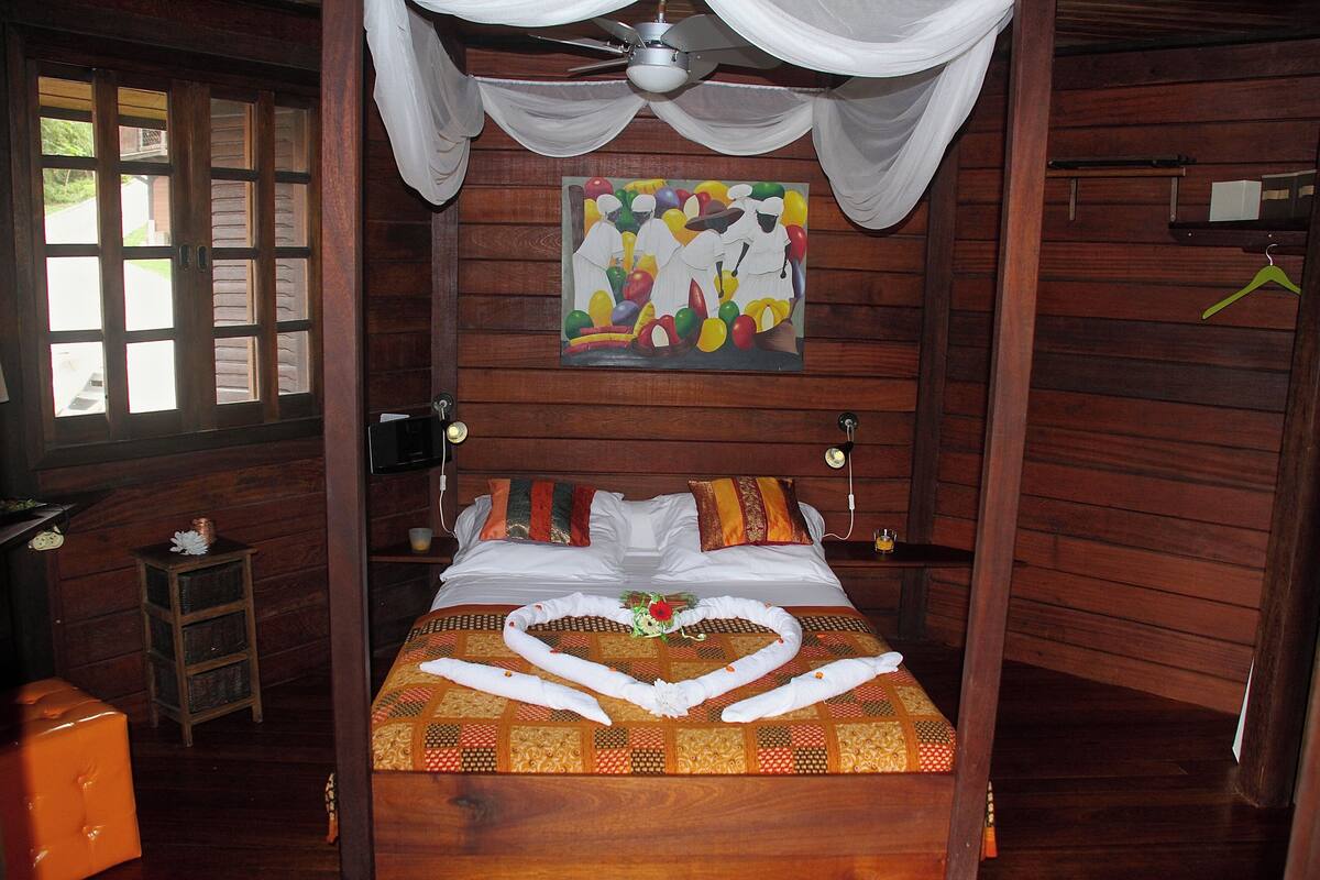 Chalet Romantique, 1 lit double, vue fleuve