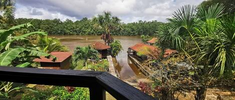 Blick von der Unterkunft