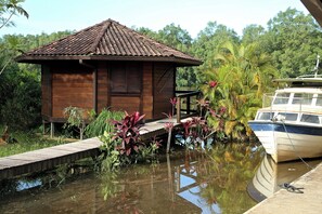 Romantic Chalet, 1 Double Bed, River View | Terrace/patio - HABITATION ROUR'ATTITUDE (Roura)