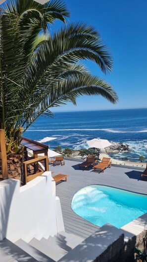 Uitzicht op strand/zee