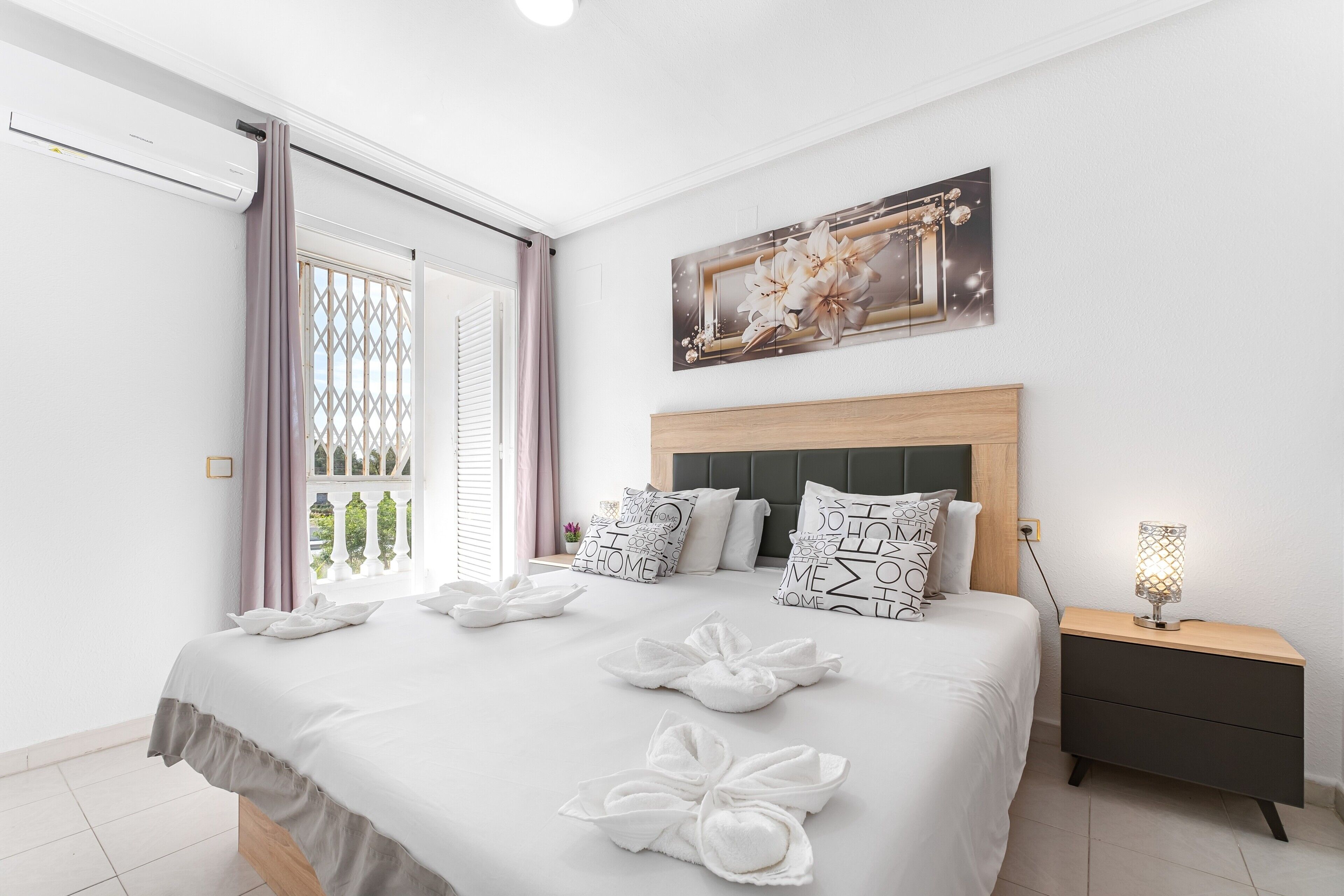 3 dormitorios, tabla de planchar con plancha, wifi gratis y ropa de cama