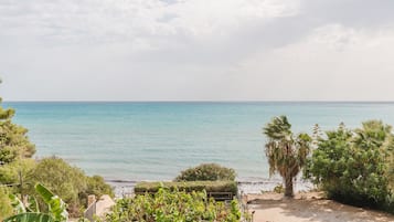 在海灘附近