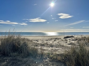 Vlak bij het strand